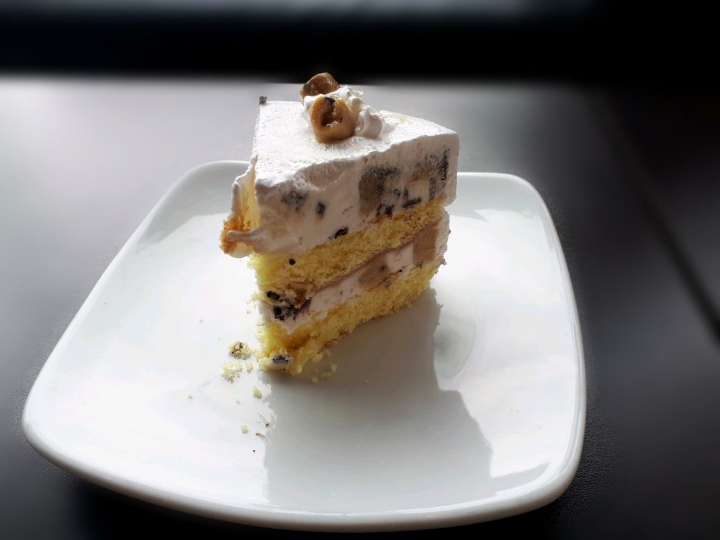 A Cookie Dough Delirium Cake in Coldstone creamery