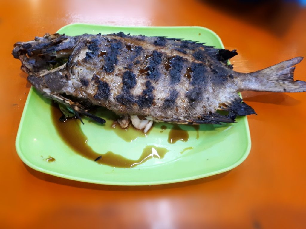 A fresh grilled Fish in Larsian Cebu