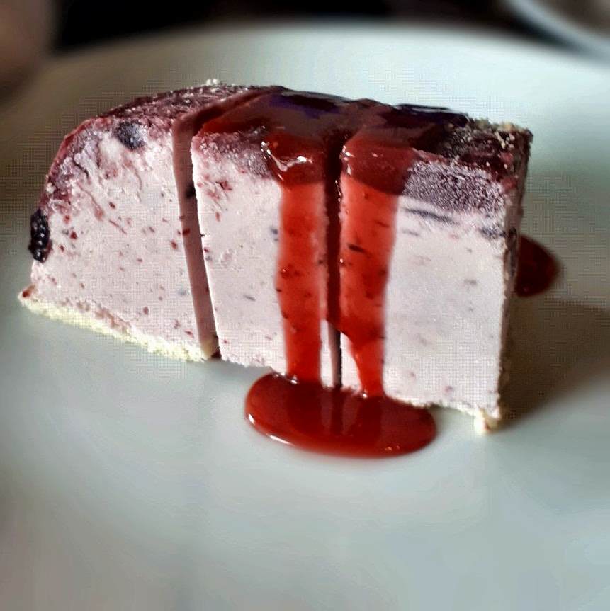 A delicious dessert called Berry Ice cream cake