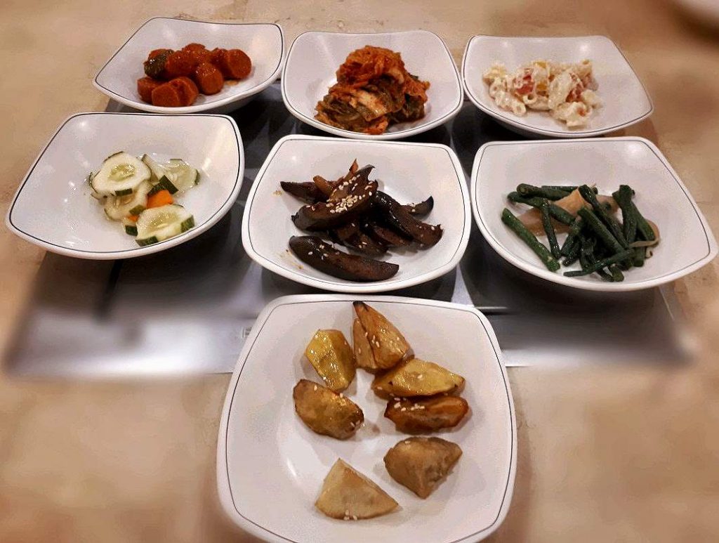 The Korean Side dishes commonly found in all korean restaurant in Chosun Galbi