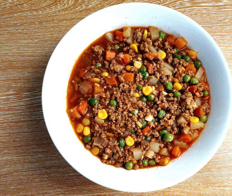 A ground beef recipe called Beef Picadillo