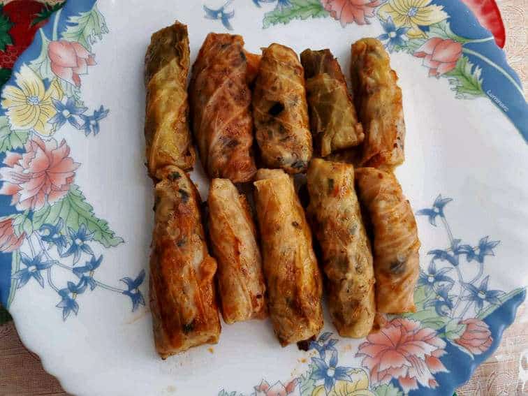 Malfouf Recipe serve in a plate.