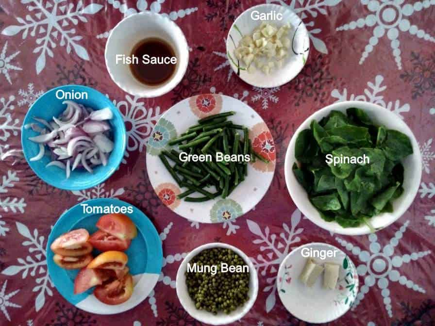 Recipe ingredient of Ginisang Monggo